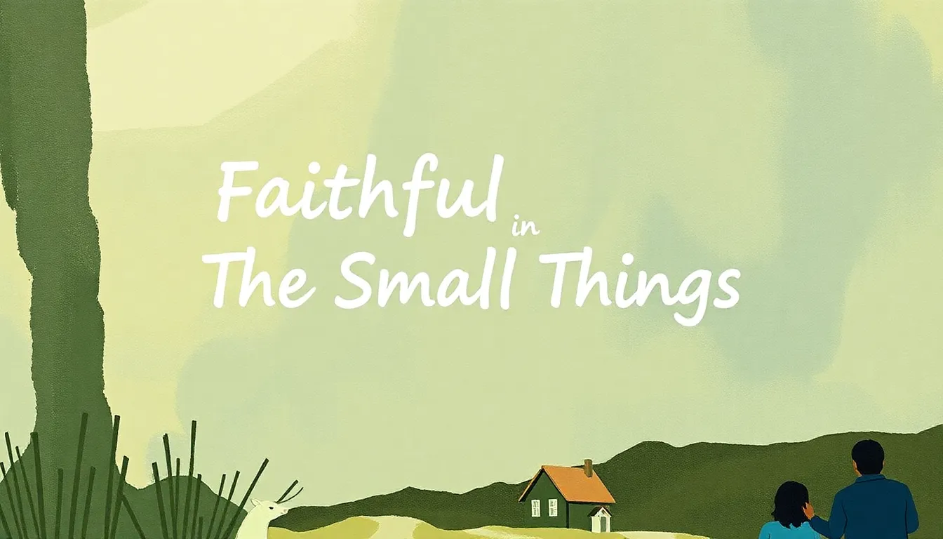 Faithful in the Small Things: A Meditation on Luke 16:10